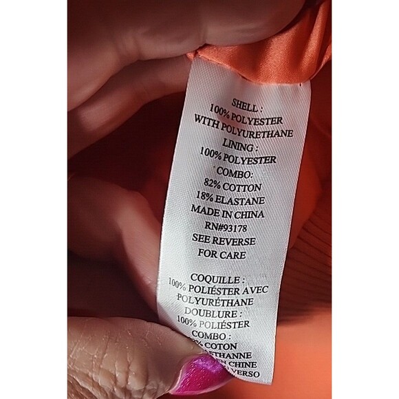 HOUSE OF HARLOW 1960 Jacket Womens Medium Vegan Leather NWT Coral Bomber $RV349 - Picture 7 of 11